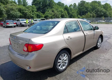 2009 Toyota Corolla Le z USA, uszkodzony, nr VIN 2T1BU40E19C108162